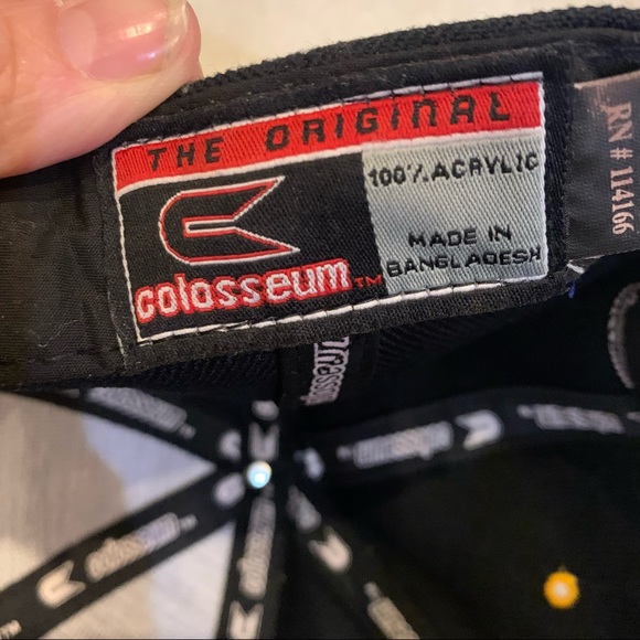 Colosseum Black Gold Southern Mississippi Golden Eagles Adjustable Cap - Picture 5 of 6